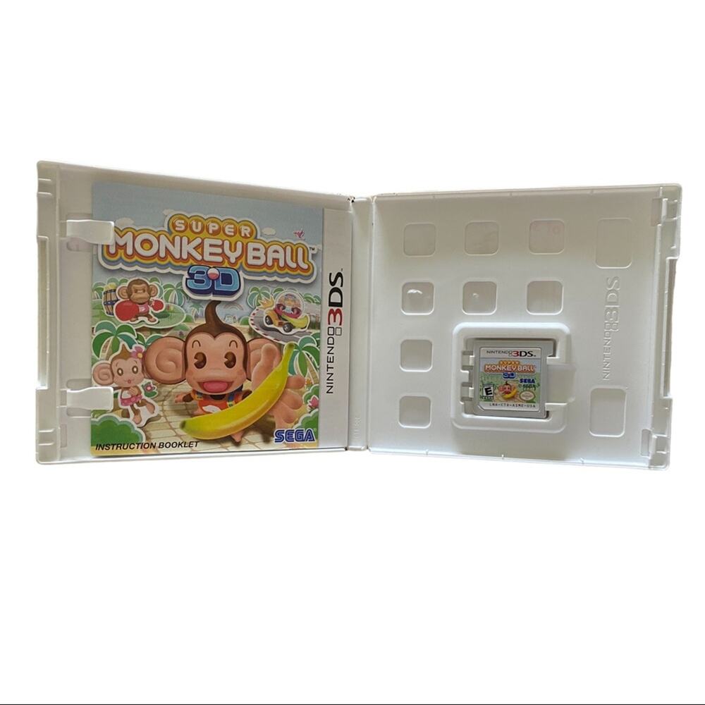 Nintendo 3D Super Monkeyball 3DS Game Cartridge, Box & Instructions